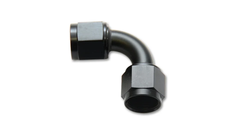Vibrant -20AN Female 90 Degree Union Adapter ( to ) - Anodized Black