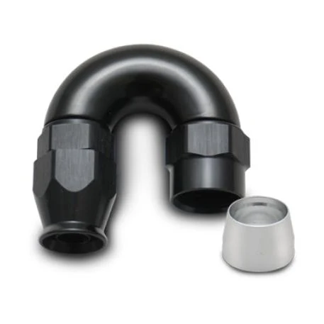 Vibrant -4AN 180 Degree Hose End Fitting PTFE Lined Hose