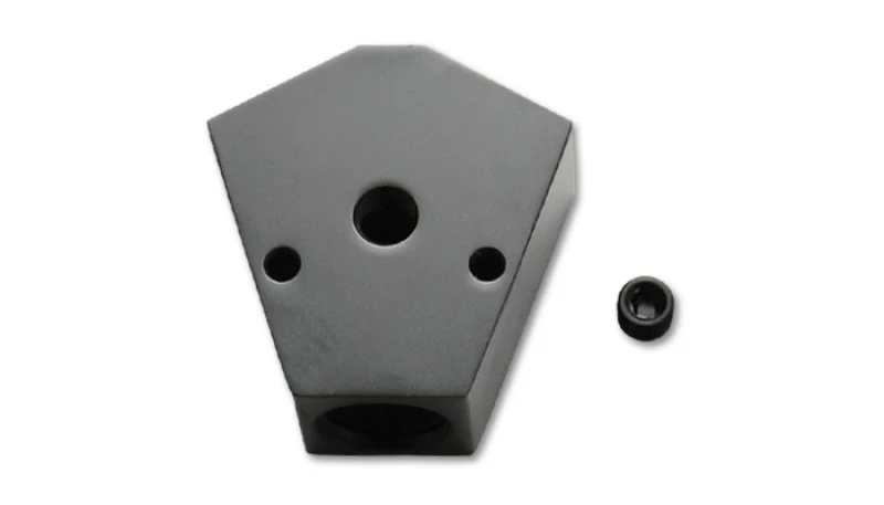 Vibrant Billet Aluminum Y-Block Fitting 1/8in NPT Port - 1/2in NPT x 3/8in NPT x 3/8in NPT