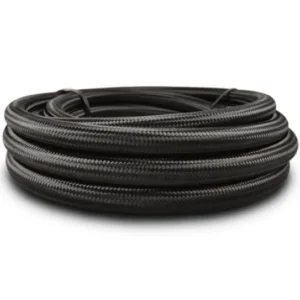 Vibrant - 8 Black Nylon Braided Flex Hose w/PTFE Liner (150ft Roll)
