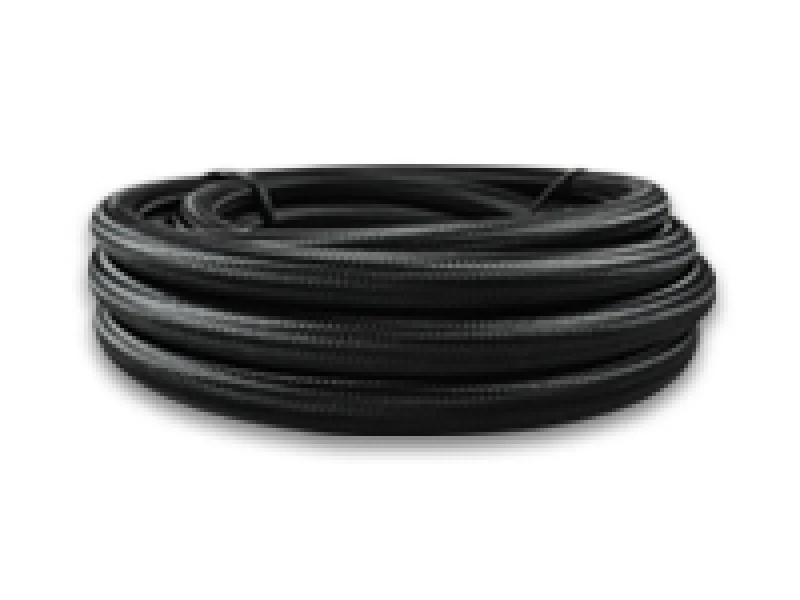 Vibrant -6 Black Nylon Braided Flex Hose w/PTFE Liner (150ft Roll)