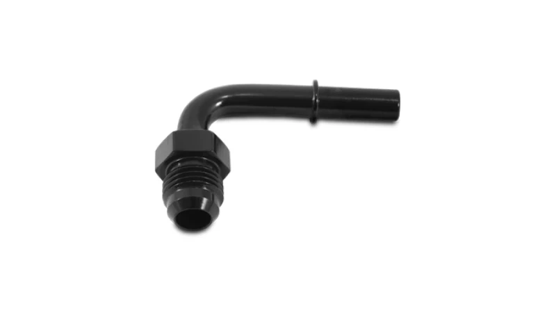 Vibrant 90 Degree Male Push-On EFI Adapter -6 Barb 0.375in