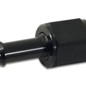 Vibrant Female -20AN to 1/2in Hose Barb Straight Aluminum Adapter Fitting - Black Anodized