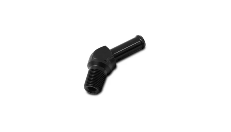 Vibrant Male NPT to Hose Barb Adapter 45 Degree NPT 3/8in Hose 5/16in