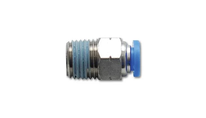 Vibrant Male Straight Pneumatic Vacuum Fitting 1/8in NPT Thread use 3/8in 9.5mm OD tubing
