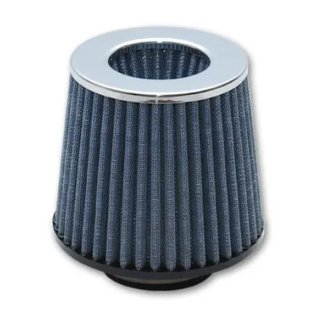 Vibrant Open Funnel Perf Air Filter (5in Cone O.D. x 5in Tall x 2.75in inlet I.D.) Chrome Filter Cap