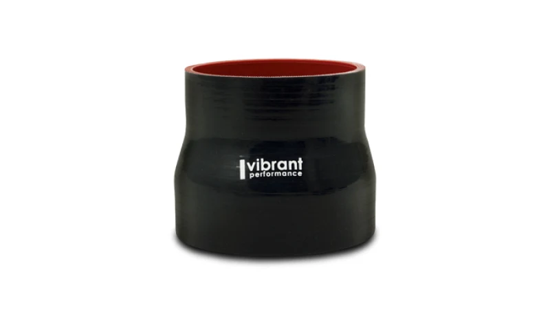 Vibrant 4 Ply Aramid Reducer Coupling 1.75in Inlet x 1.25 Outlet x 3in Length - Black