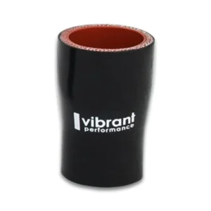 Vibrant 4 Ply Reducer Coupling 1in x 1.25in x 3in Long (BLACK)