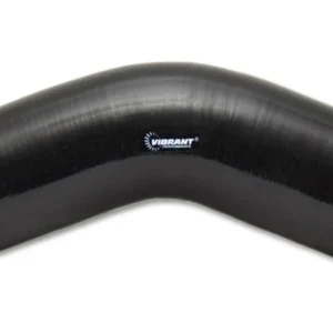 Vibrant 4 Ply Reinforced Silicone Elbow Connector - 3.25in I.D. - 45 deg. Elbow (BLACK)
