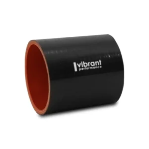 Vibrant Silicone Straight Hose Coupler 3.75in ID x 3.00in Long - Gloss Black
