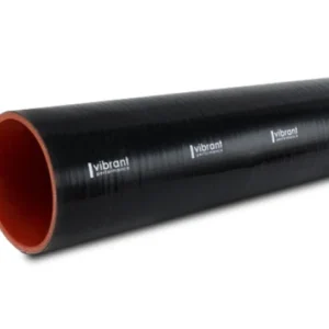 Vibrant Silicone Straight Hose Coupler 3.75in ID x 12.00in Long - Gloss Black