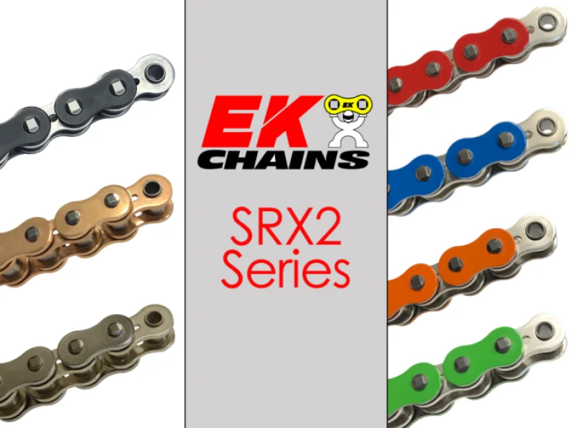 Vortex Racing EK 520 SRX2 Clip Master Semi Press 108 Links- Natural
