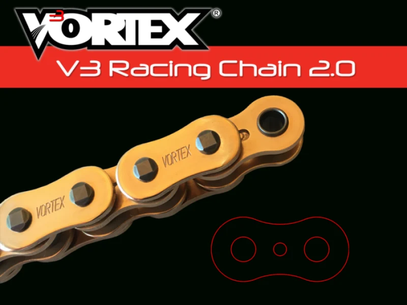 Vortex Racing V3 2.0 Chain 520SX3-112- Gold