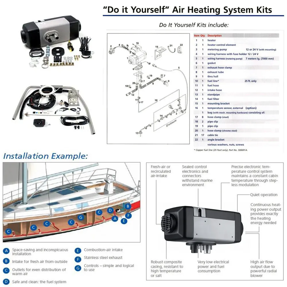 Webasto Air Top 2000 STC Marine 12V Diesel