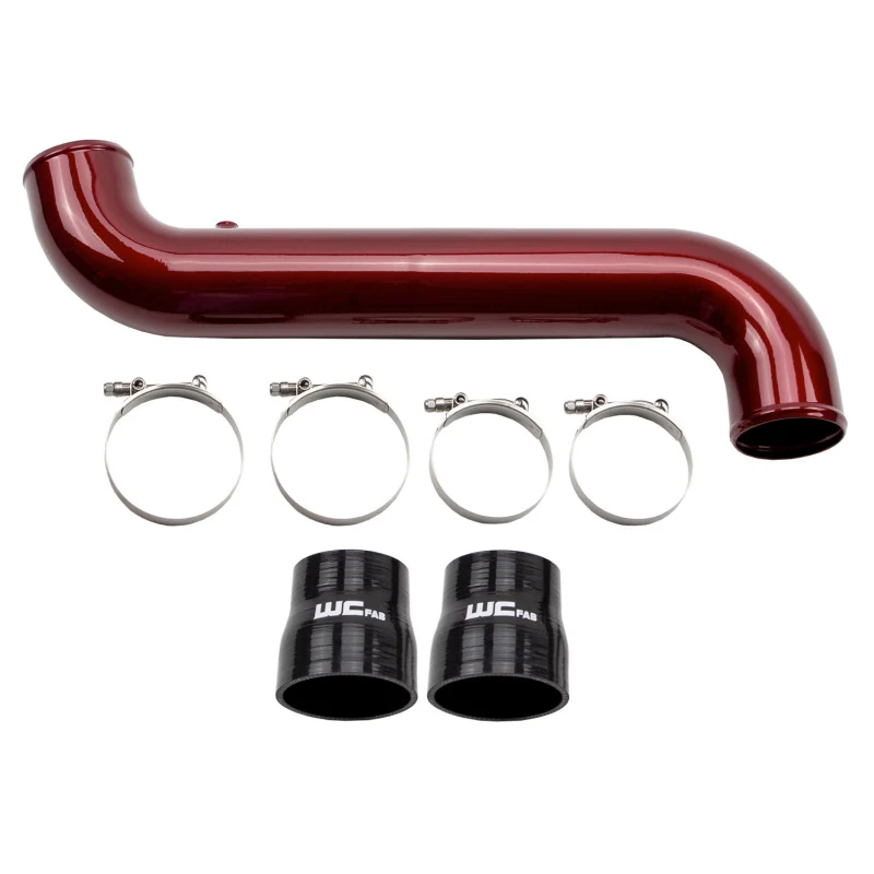 Wehrli 11-16 Duramax LML Passenger Side 3.5 . Intercooler Pipe - WCFab Grey