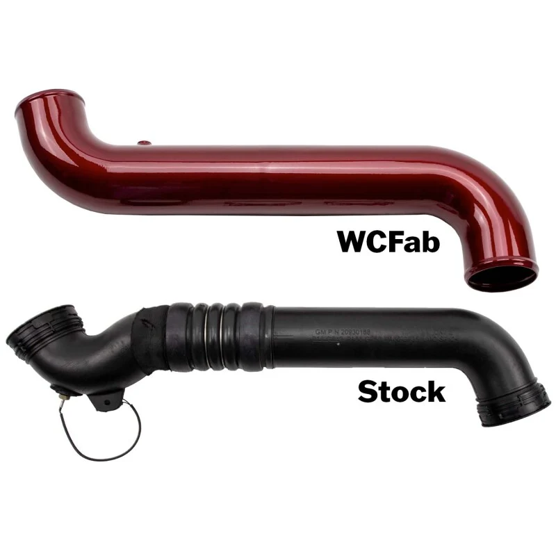 Wehrli 11-16 Duramax LML Passenger Side 3.5 . Intercooler Pipe - WCFab Grey