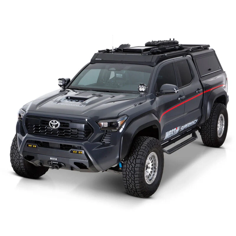 Westin 24-26 Toyota Tacoma DC Outlaw Drop Running Boards - Tex. Blk