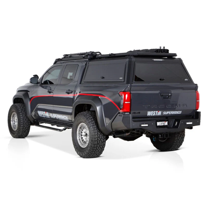 Westin 24-26 Toyota Tacoma DC Outlaw Drop Running Boards - Tex. Blk