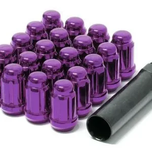 Wheel Mate Muteki Closed End Lug Nuts - Purple 12x1.25