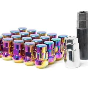 Wheel Mate Muteki SR35 Close End Lug Nuts w/ Lock Set - Blue 12x1.50 35mm
