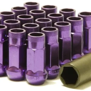Wheel Mate Muteki SR48 Open End Lug Nuts - Purple 12x1.50 48mm