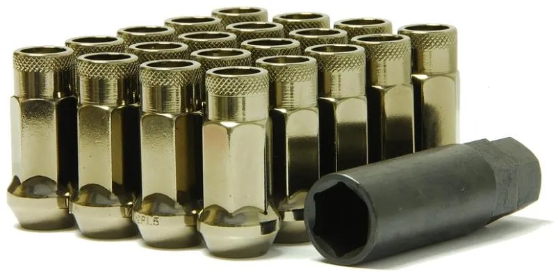 Wheel Mate Muteki SR48 Open End Lug Nuts - Titanium 12x1.50 48mm