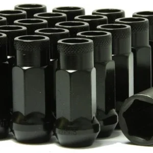 Wheel Mate Muteki SR48 Open End Lug Nuts - Black 12x1.25 48mm