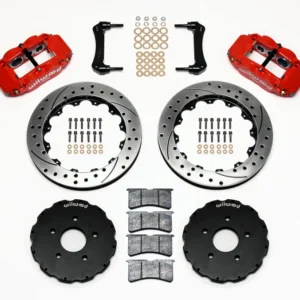 Wilwood Narrow Superlite 6R Front Hat Kit 13.06in Drill Red 2005-up Corvette C6