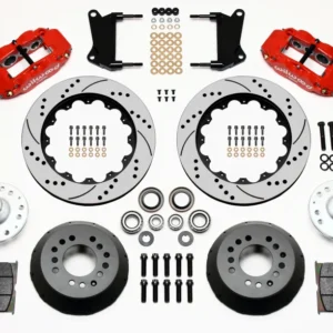 Wilwood Narrow Superlite 6R Front Hub Kit 14.00in Drill Red 67-69 Camaro 64-72 Nova Chevelle