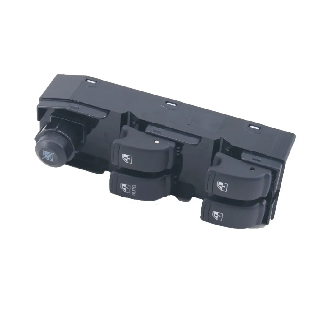 Window Lifter Switch Front Left Chevrolet Optra Lacetti 2004 to 2007 Black Replacement