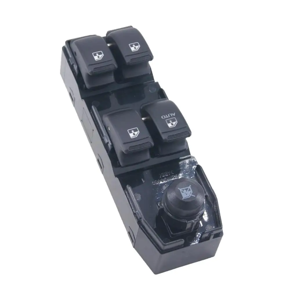 Window Lifter Switch Front Left Chevrolet Optra Lacetti 2004 to 2007 Black Replacement