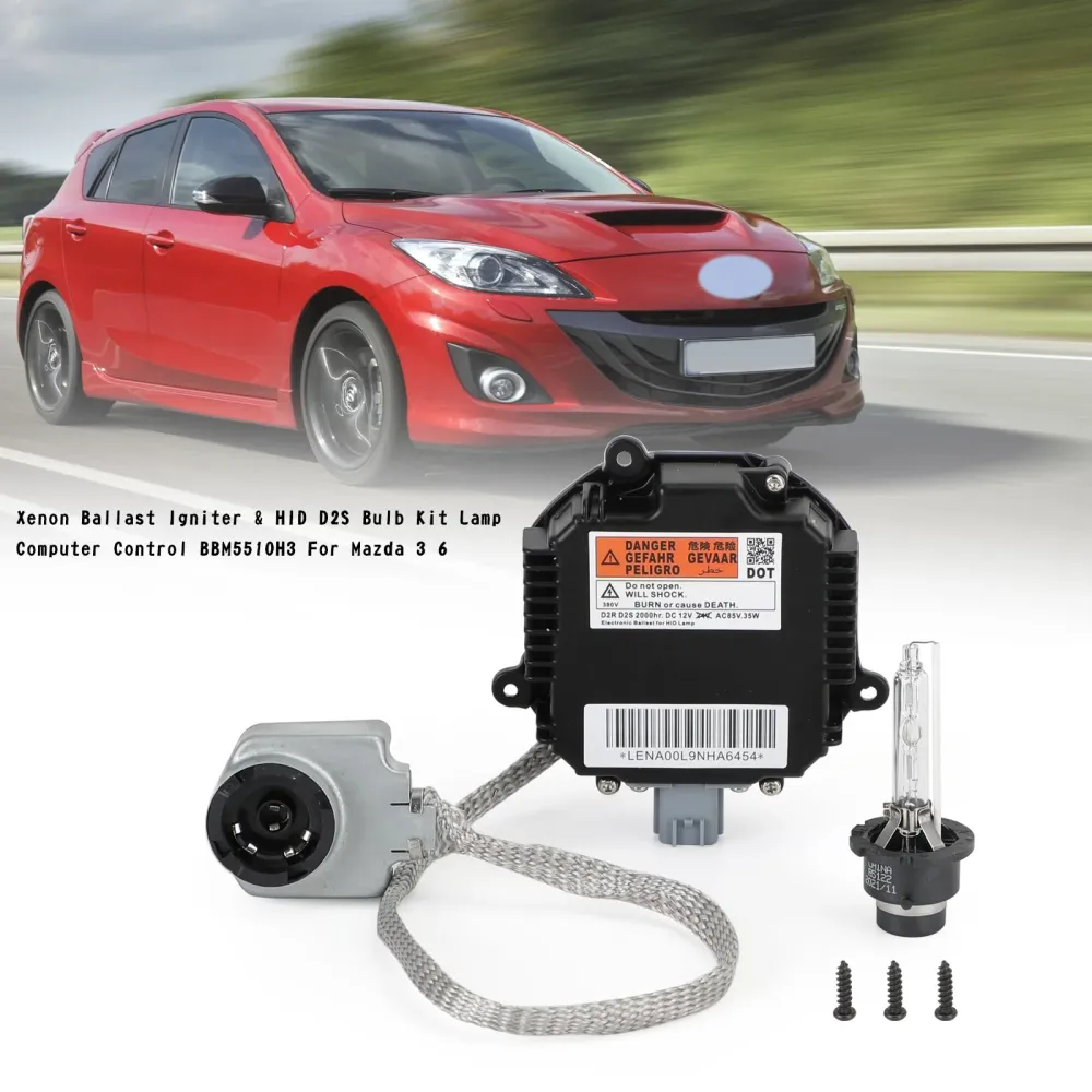 Xenon-ballast-tenner&HID D2S pæresett datastyring BBM5510H3 Mazda 3 6 generisk