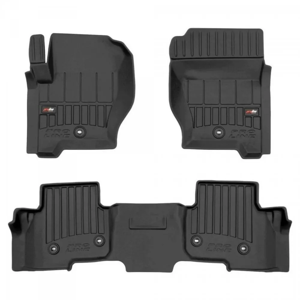 Gulvmatter Land Rover Discovery 3 / 4 (L319) – 3D Premium med sidekant | Frogum