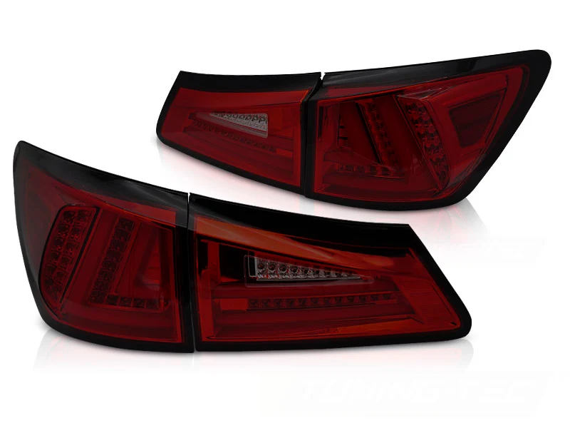 Baklykter Lexus IS II (2006–2013) LED Rød Smoke Sekvensiell - LDLE12