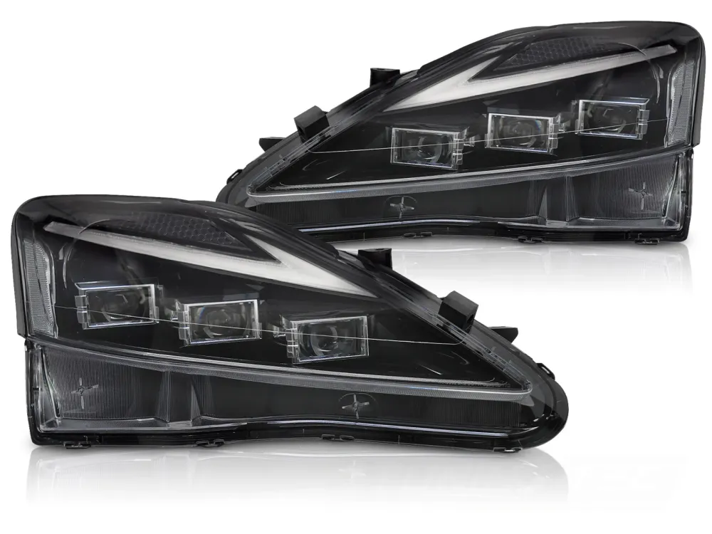 Frontlykter Lexus IS (2006–2013) Full LED Svart - LPLE12