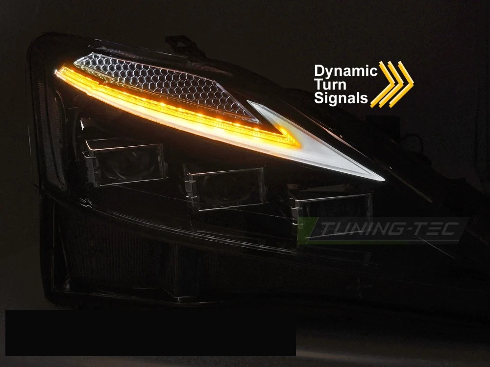 Frontlykter Lexus IS (2006–2013) Full LED Svart - LPLE12