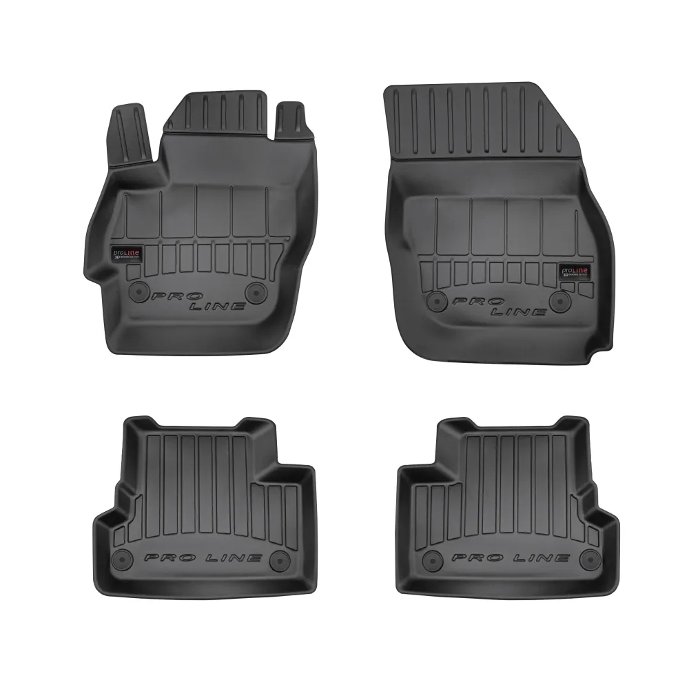 Gulvmatter Mazda 3 II (2009-2013) – 3D Premium med sidekant | Frogum