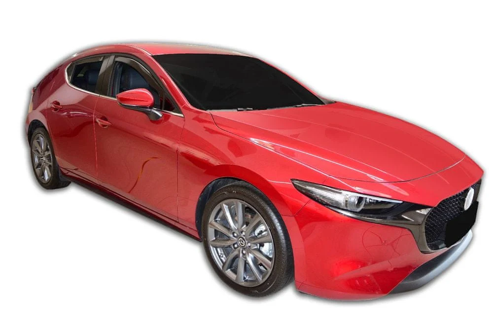 Vindavviser Mazda 3 IV 4-dørs SEDAN 2019 → sett 4 stk. – PMMA Plexi | Heko