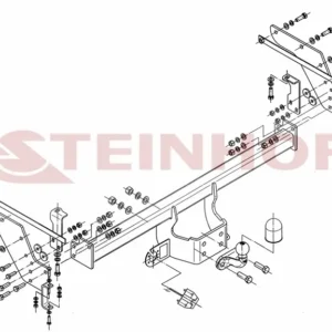 Tilhengerfeste Mazda BT-50 Pickup (4WD) eksl. model step (2007-2011) – fastmontert | Steinhof