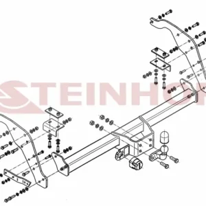 Tilhengerfeste Mazda BT-50 Pickup (bumper step) (2012-) – fastmontert | Steinhof