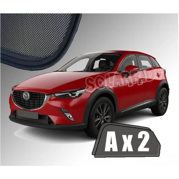 Solskjerm Mazda CX-3 (2014-2023) (2 stk, klips)