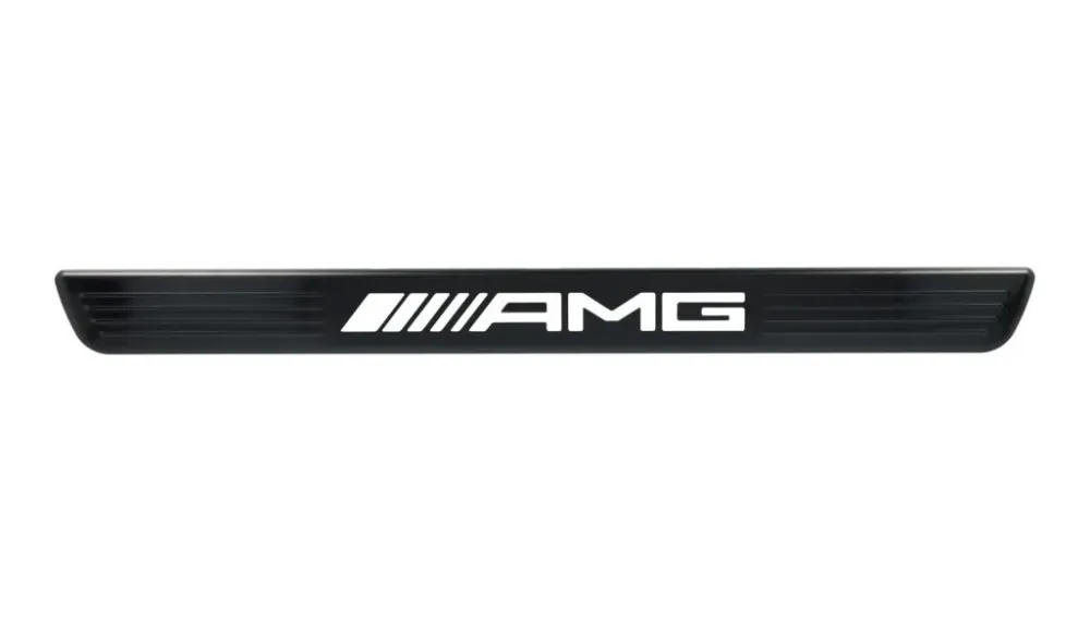 Dørbeskytter Mercedes AMG LED lighting Black Edition – Rustfritt stål | Mercedes OEM