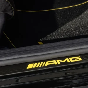 Dørbeskytter Mercedes AMG LED lighting Black&Yellow Edition – Rustfritt stål | Mercedes OEM