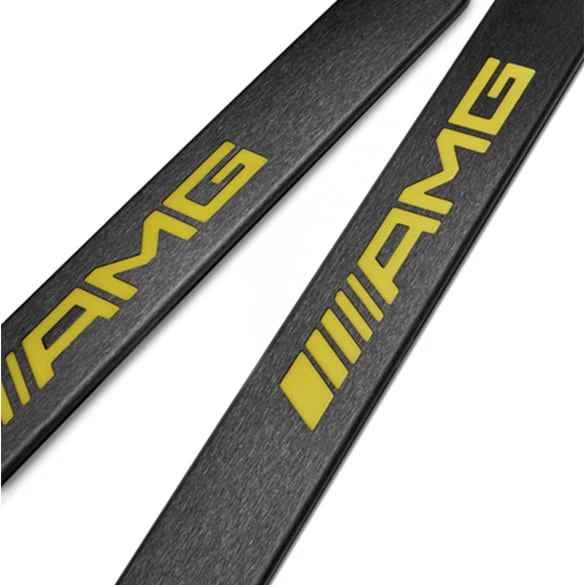 Dørbeskytter Mercedes AMG LED lighting Black&Yellow Edition – Rustfritt stål | Mercedes OEM