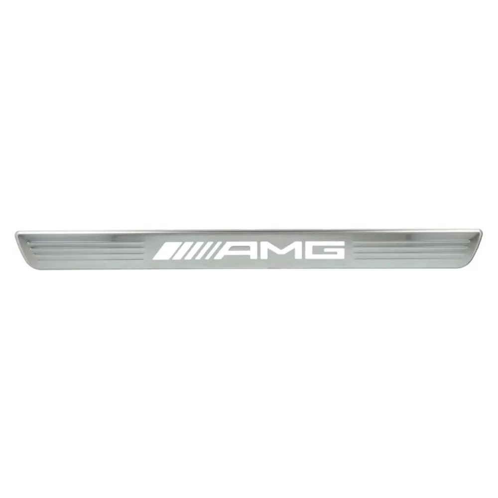 Dørbeskytter Mercedes AMG LED lighting Silver Edition – Rustfritt stål | Mercedes OEM