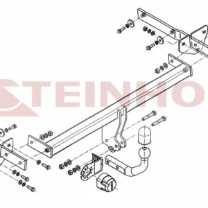 Tilhengerfeste Mercedes W 245 B-Klasse (2005-2011) – fastmontert | Steinhof