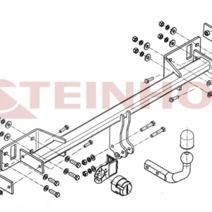 Tilhengerfeste Mercedes W 246 B-Klasse (2011-2018) – fastmontert | Steinhof