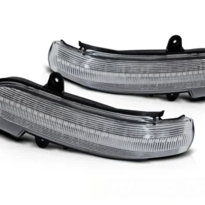 Blinklys Mercedes C-Klasse W203 00-07 - Sekvensiell Hvit LED i Speil
