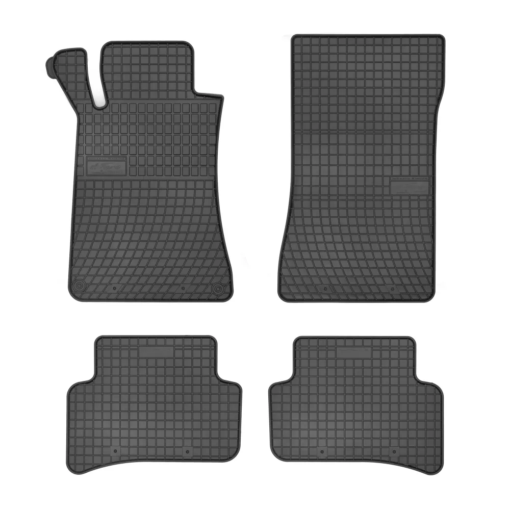 Gulvmatter Mercedes C (W203/S203) (2000-2007) – med sidekant på 1 cm | Frogum