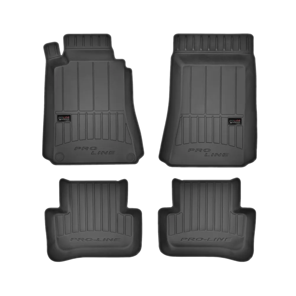 Gulvmatter Mercedes C (W203/S203) (2000-2007) – 3D Premium med sidekant | Frogum